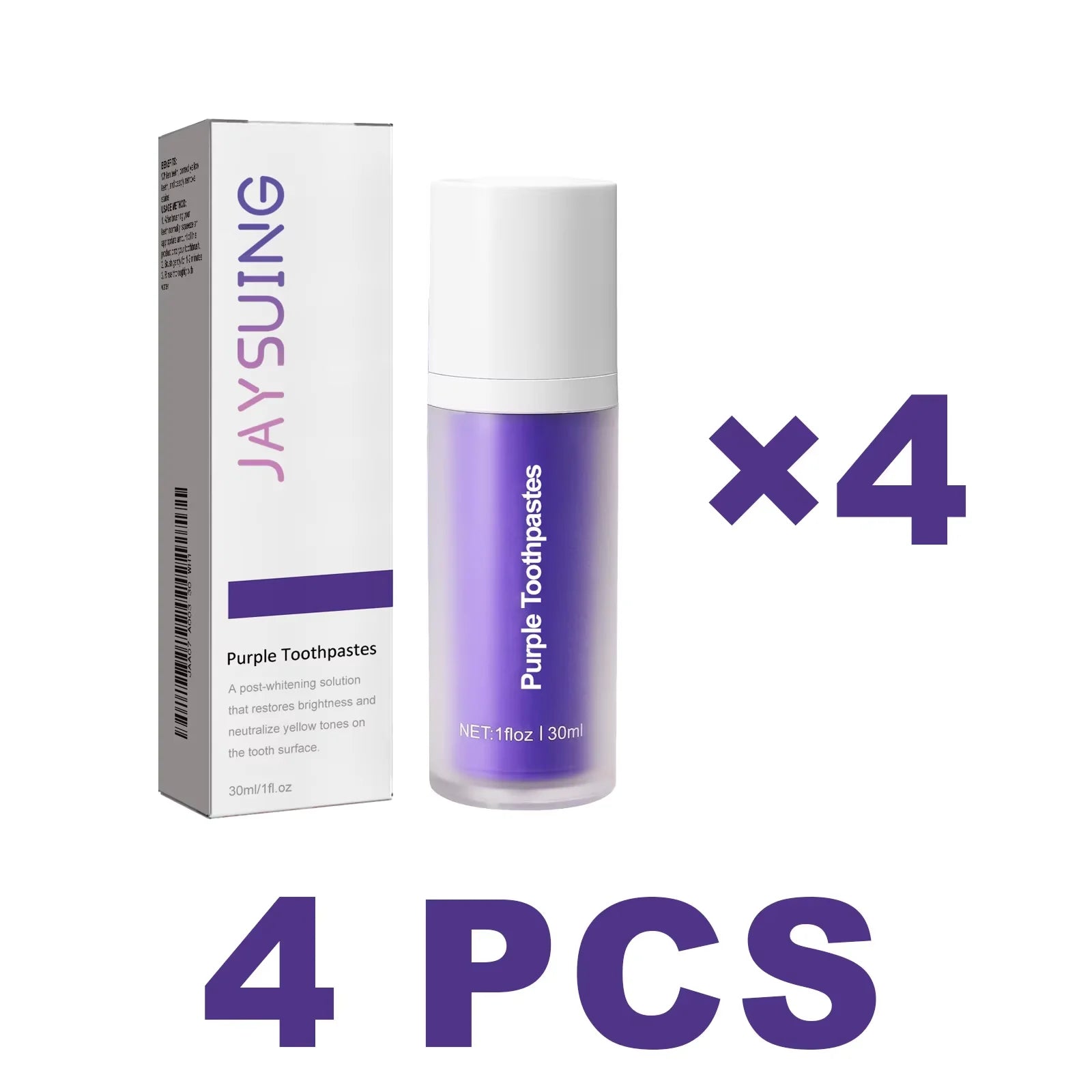 Purple Whitening Toothpaste for Oral Enamel Clean Care